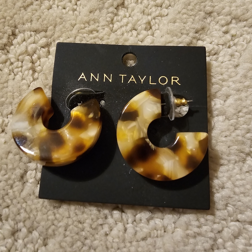 Ann Taylor Acetate Hoop Earrings